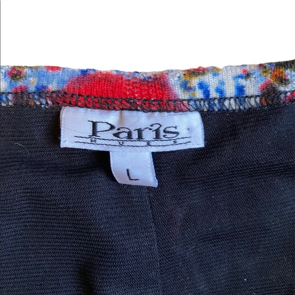 Paris, multicolored tunic, short dress, patchwork, uneven hem, stretchy, L - Picture 11 of 11